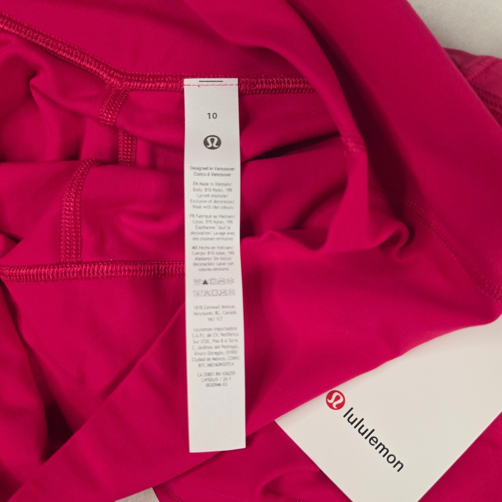 Lululemon Align HR Pant 28" With Pockets Size 10 Pink High Rise Leggings - Picture 4 of 8